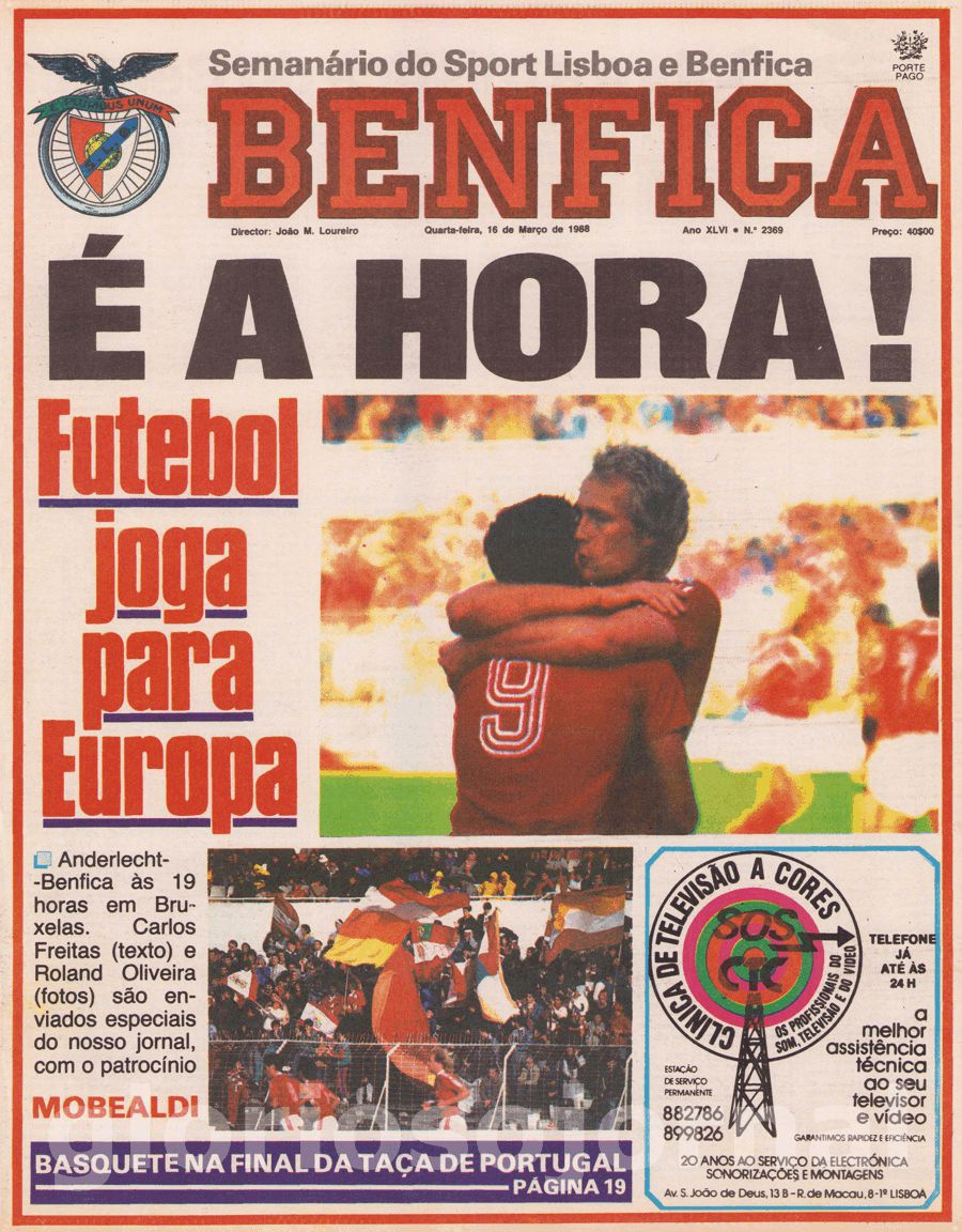 jornal o benfica 2369 1988-03-16